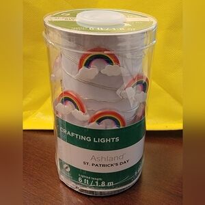 NEW Ashland 6 foot St. Patrick's Day Rainbow LED Crafting String Lights